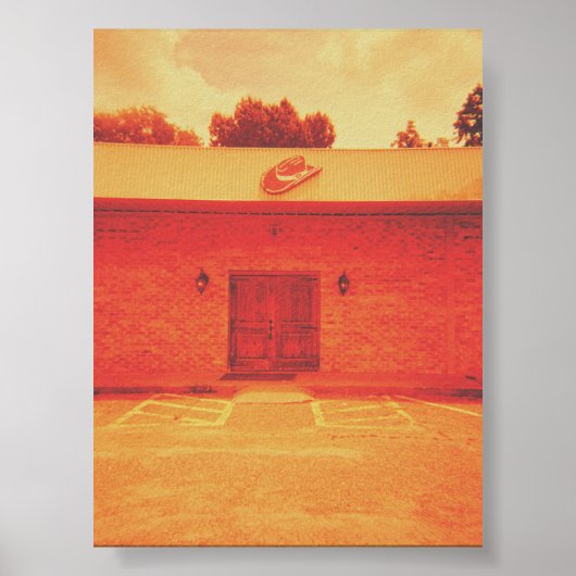 Verlaten cowboybar poster (Voorkant)
