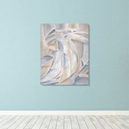 Verlaten dam canvas afdruk (Insitu (Houten vloer))