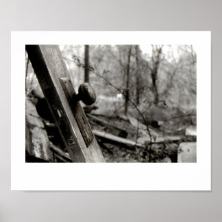 Verlaten deur in het Poster Bossen