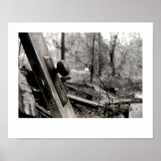 Verlaten deur in het Poster Bossen (Voorkant)