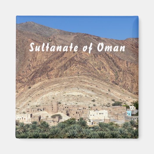 Verlaten dorp Birkat Al Mawz - Oman Magneet (Voorkant)