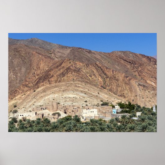 Verlaten dorp Birkat Al Mawz - Oman Poster (Voorkant)