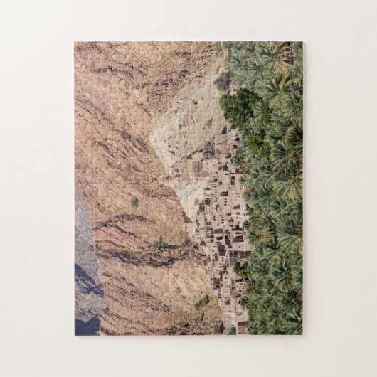 Verlaten dorp Birkat-Al-Mouz - Oman Legpuzzel (Verticaal)