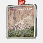 Verlaten dorp Birkat-Al-Mouz - Oman Metalen Ornament (Links)