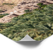 Verlaten dorp Birkat-Al-Mouz - Oman Poster (Hoek)
