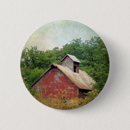 Verlaten en verbouwd ronde button 5,7 cm (Voorkant)