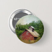 Verlaten en verbouwd ronde button 5,7 cm (Voorkant /achterkant)