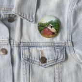 Verlaten en verbouwd ronde button 5,7 cm (In situ)