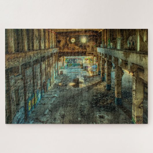 verlaten fabriekspuzzel legpuzzel (Horizontaal)