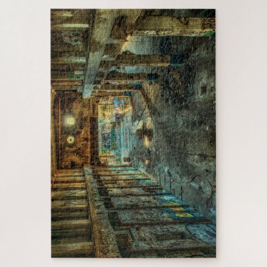 verlaten fabriekspuzzel legpuzzel (Verticaal)