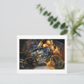 Verlaten fiets briefkaart (Staand voorkant)