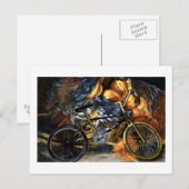 Verlaten fiets briefkaart (Voorkant / Achterkant)