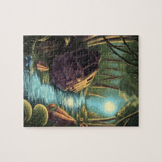 Verlaten frain legpuzzel (Horizontaal)