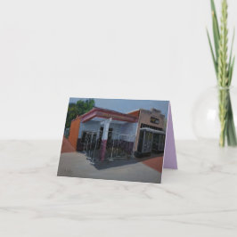 Verlaten Garage Art Note Card Bedankkaart