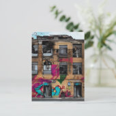 Verlaten gebouw Abstracte AI Art Briefkaart (Staand voorkant)