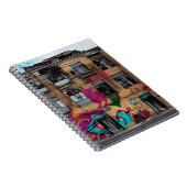 Verlaten gebouw Abstracte AI Art Notitieboek (Rechterzijde)