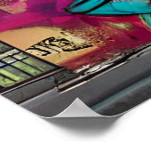 Verlaten Gebouw Abstracte AI Kunst Poster (Hoek)