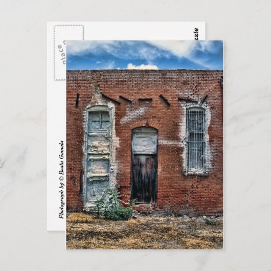 Verlaten gebouw briefkaart (Voorkant / Achterkant)