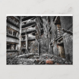 Verlaten gebouw in Japan briefkaart
