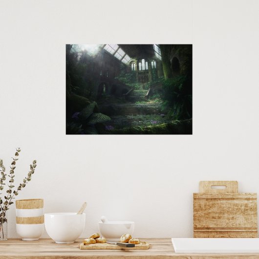 Verlaten gebouw poster (Keuken)