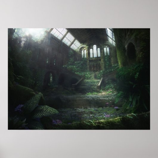 Verlaten gebouw poster (Voorkant)