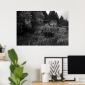 Verlaten gebouw poster (Thuiskantoor)