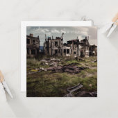 Verlaten gebouwen na Apocalypse Kaart (Voorkant / Achterkant in situ)