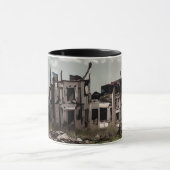 Verlaten gebouwen | Vernietiging na apocalyps Mok (Midden)