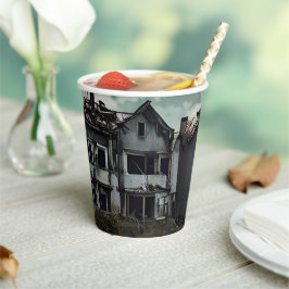 Verlaten gebouwen | Vernietiging na apocalyps Papieren Bekers