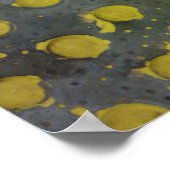 Verlaten Gele Lollipopmetro Poster (Hoek)