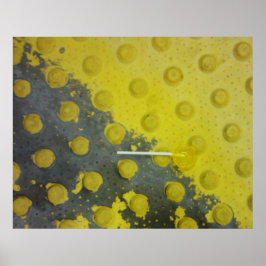 Verlaten Gele Lollipopmetro Poster