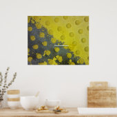 Verlaten Gele Lollipopmetro Poster (Keuken)