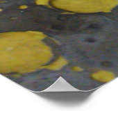 Verlaten Gele Lollipopmetro Poster (Hoek)