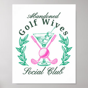 Verlaten golf vrouwen sociale club poster