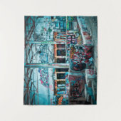 Verlaten Graffiti Art Lost Places Art Tapestry Wandkleed (Voorkant)