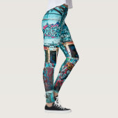 Verlaten Graffiti Street Art Wall Leggings (Rechts)