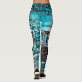 Verlaten Graffiti Street Art Wall Leggings (Achterkant)