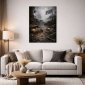 Verlaten haven — Poster met piratenhaven scène