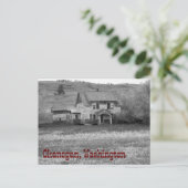 Verlaten Homestead Okanogan County Washington Briefkaart (Staand voorkant)