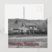 Verlaten Homestead Okanogan County Washington Briefkaart (Voorkant / Achterkant)