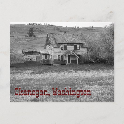 Verlaten Homestead Okanogan County Washington Briefkaart (Voorkant)