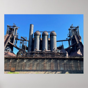 Verlaten hoogoven poster