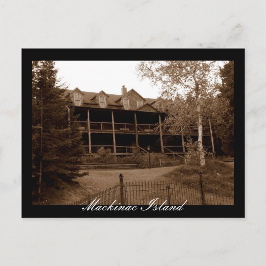 Verlaten Hotel Mackinac Island Briefkaart (Voorkant)