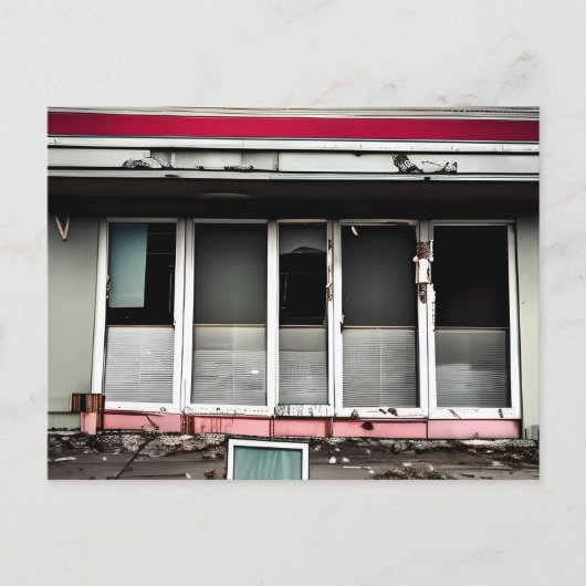 Verlaten hotel Verloren ruimtes Verbouwd Briefkaart (Voorkant)