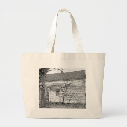 Verlaten House Bird Music Edit Grote Tote Bag (Voorkant)