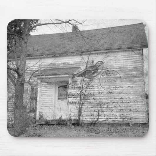 Verlaten House Bird Music Edit Muismat (Voorkant)