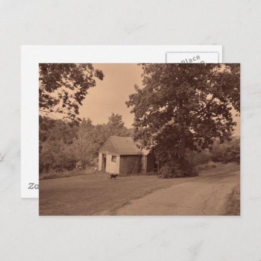 Verlaten huis briefkaart (Voorkant / Achterkant)