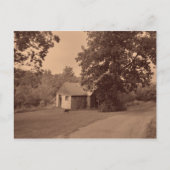 Verlaten huis briefkaart (Voorkant)