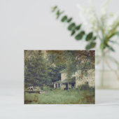 Verlaten huis briefkaart (Staand voorkant)