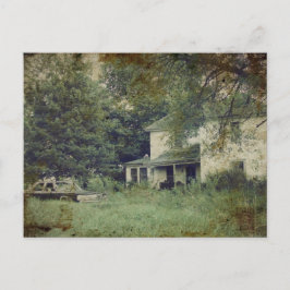 Verlaten huis briefkaart